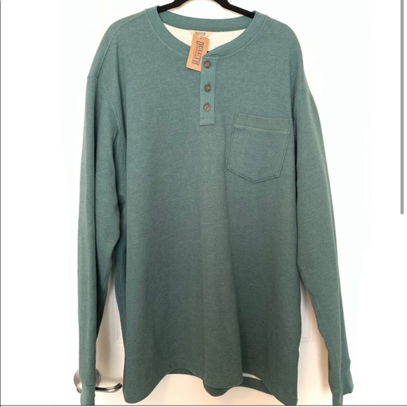 Duluth Trading Burly Thermal Sherpa Lined Henley - Picture 1 of 5